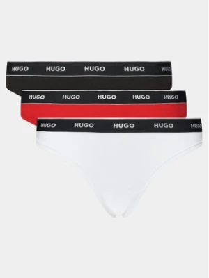 HUGO Komplet stringów Triplet Thong 50480150 Kolorowy