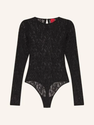 Hugo Koronkowe Body Dulietta schwarz