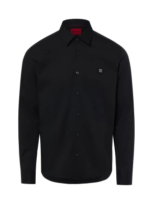 HUGO koszula codzienna Mężczyźni Slim Fit Bawełna czarny