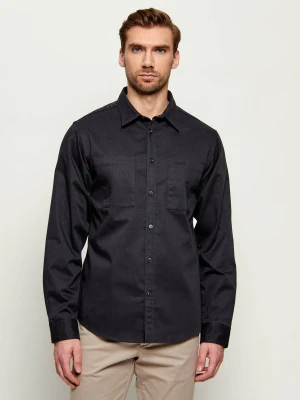HUGO Koszula Egrin | Relaxed fit czarny