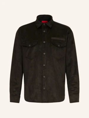 Hugo Koszula Ekel Comfort Fit schwarz CZARNY