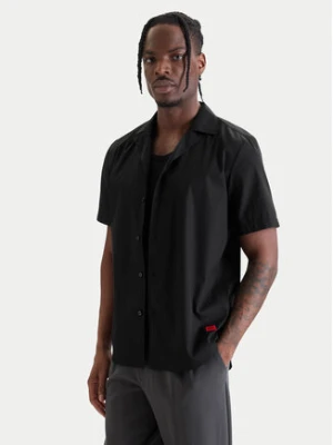 HUGO Koszula Ellino 50560584 Czarny Relaxed Fit