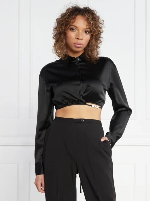 HUGO Koszula Elsera | Cropped Fit czarny