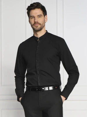 HUGO Koszula Enrique | Extra slim fit czarny