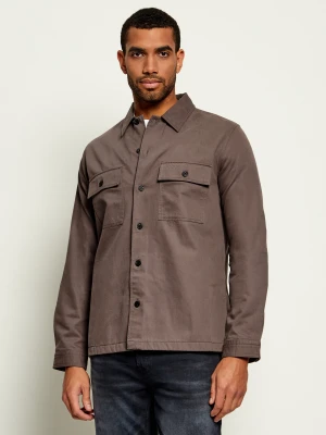 HUGO Koszula Epoldo | Oversize fit brązowy