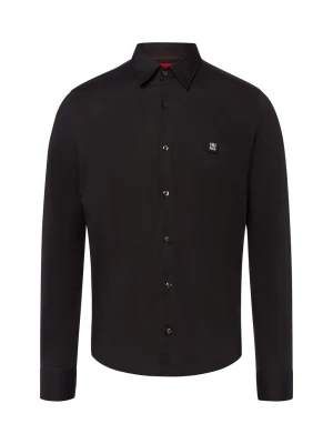 HUGO Koszula - Ermo Mężczyźni Slim Fit Bawełna czarny