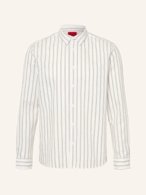 Hugo Koszula Flanelowa Emero O Kroju Straight Fit weiss