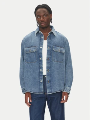 HUGO Koszula jeansowa Ebolt 50513853 Granatowy Oversize