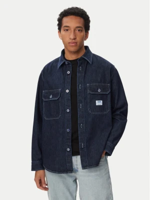 HUGO Koszula jeansowa Ebolt 50556349 Granatowy Oversize