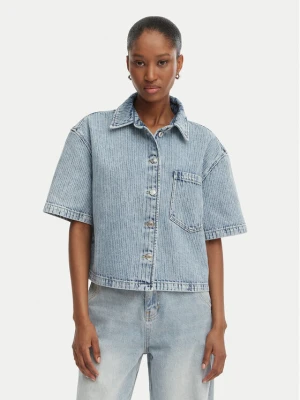 HUGO Koszula jeansowa Gesila_1 50559758 Błękitny Relaxed Fit Niebieski jasny
