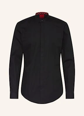 Hugo Koszula Kaleb Slim Fit Ze Stójką schwarz