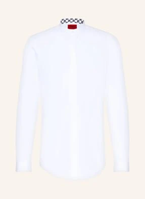Hugo Koszula Kaleb Slim Fit Ze Stójką weiss
