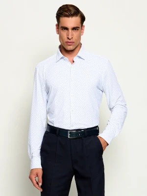 HUGO Koszula Kenno | Slim Fit | stretch biały