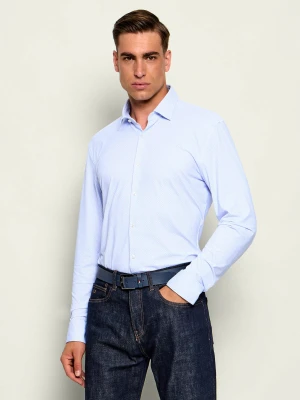 HUGO Koszula Kenno | Slim Fit | stretch niebieski
