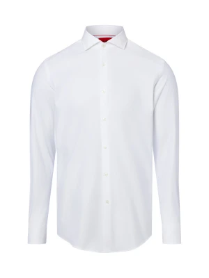 HUGO Koszula łatwa w prasowaniu Mężczyźni Slim Fit Bawełna biały