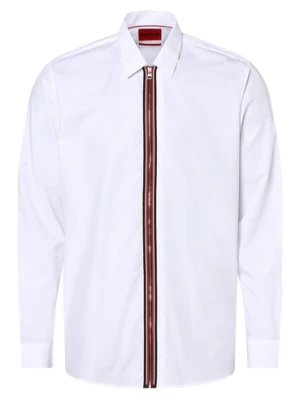 HUGO Koszula męska Mężczyźni Regular Fit Bawełna biały jednolity,