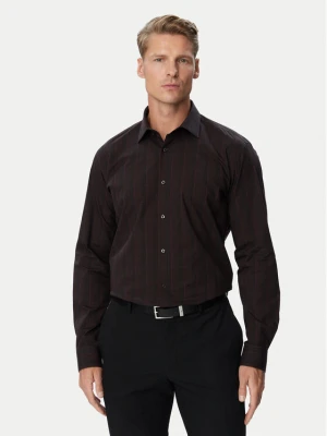 HUGO Koszula Valerio 50570567 Brązowy ciemny Modern Fit
