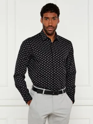 HUGO Koszula Valerio | Modern fit | z dodatkiem lnu