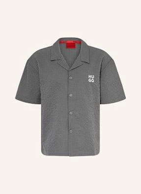 Hugo Koszula Z Klapami Chaffle Comfort Fit grau