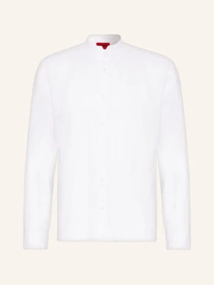 Hugo Koszula Z Lnu Elvory Slim Fit Ze Stójką grau