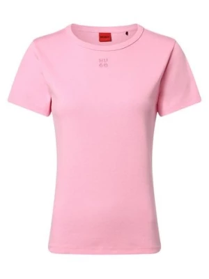 HUGO Koszulka damska - Deloris Kobiety różowy jednolity,