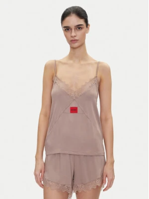 HUGO Koszulka piżamowa Red Label Lace_Cami 50531653 Brązowy Regular Fit