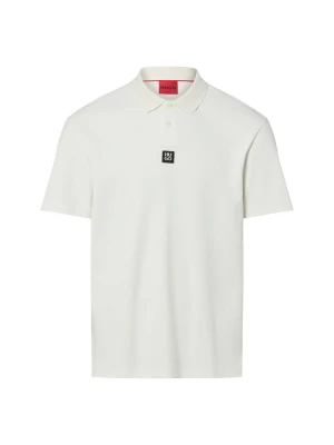 HUGO koszulka polo - Deabono Mężczyźni Bawełna (100%) biały