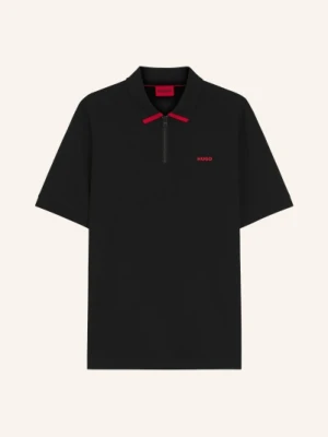 Hugo Koszulka Polo Z Dżerseju Dalomino Regular Fit schwarz