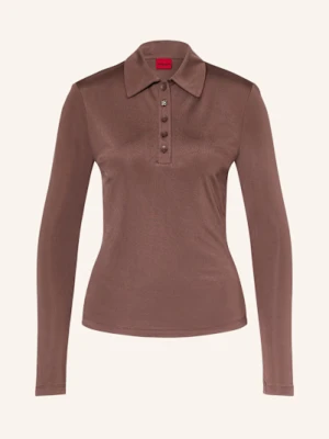 Hugo Koszulka Polo Z Dżerseju Darosevil braun