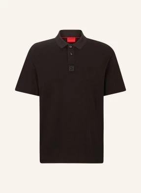 Hugo Koszulka Polo Z Dżerseju Deabono Regular Fit schwarz