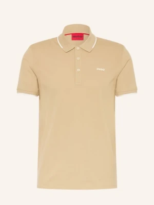 Hugo Koszulka Polo Z Dżerseju Dinoso Slim Fit beige