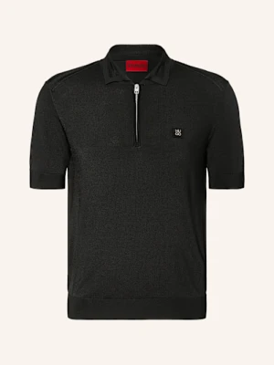 Hugo Koszulka Polo Z Dzianiny Sayfong schwarz
