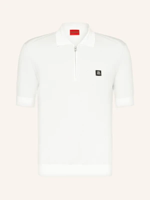 Hugo Koszulka Polo Z Dzianiny Sayfong weiss