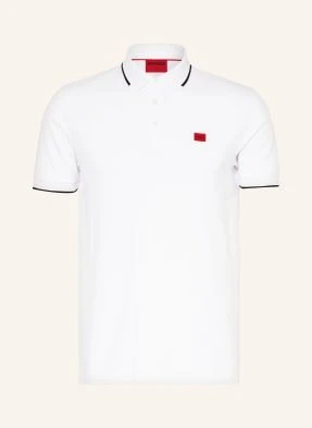 Hugo Koszulka Polo Z Piki Deresino Slim Fit weiss