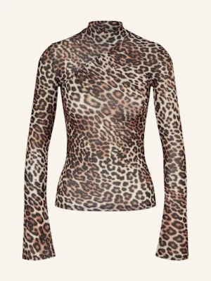 Hugo Koszulka Z Długim Rękawem Dardonnay Z Siateczki beige