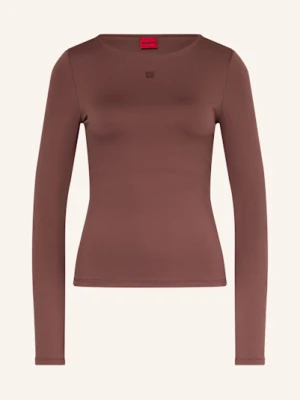 Hugo Koszulka Z Długim Rękawem Dasiia braun