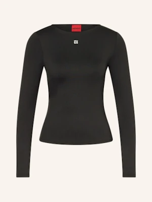Hugo Koszulka Z Długim Rękawem Dasiia schwarz