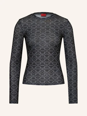 Hugo Koszulka Z Długim Rękawem Diralina schwarz