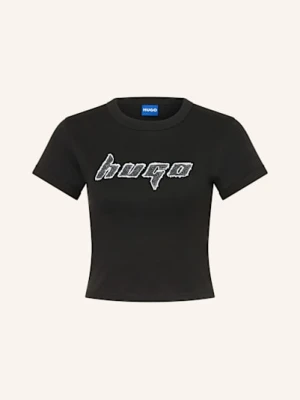 Hugo Krótka Koszulka Dalia schwarz