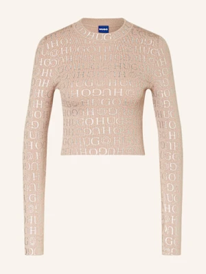 Hugo Krótki Sweter Soil braun