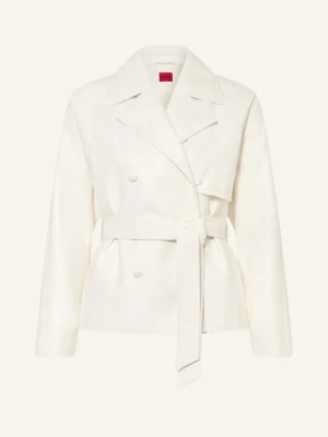 Hugo Kurtka Aisandi W Stylu Skórzanym weiss