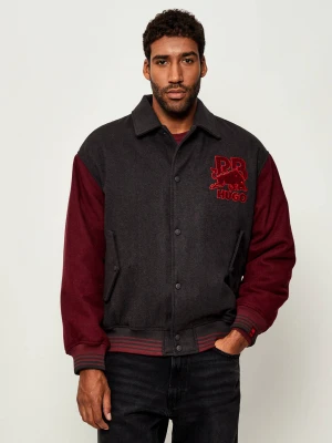 HUGO Kurtka bomber Blaine | HUGO X RACING BULLS | Loose fit | z dodatkiem wełny