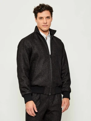 HUGO Kurtka bomber Kapino254X | Modern fit | z dodatkiem jedwabiu czarny