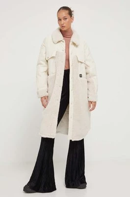 HUGO kurtka damska kolor biały przejściowa oversize
