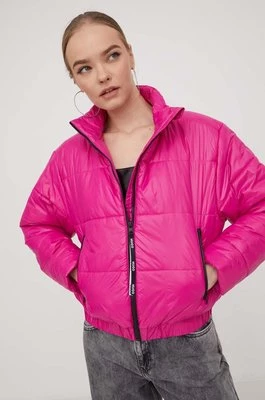 HUGO kurtka damska kolor różowy zimowa