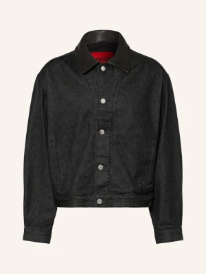 Hugo Kurtka Dżinsowa schwarz 001 BLACK