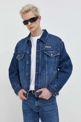 HUGO kurtka jeansowa męska kolor niebieski przejściowa 50509689