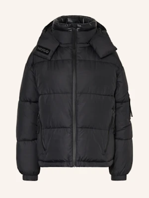 Hugo Kurtka Pikowana Farida Z Odpinanym Kapturem schwarz