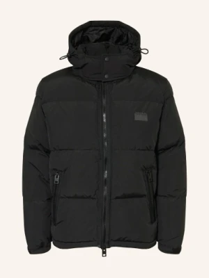 Hugo Kurtka Puchowa Birono Z Odpinanym Kapturem schwarz