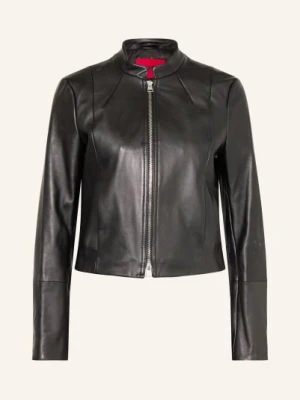 Hugo Kurtka Skórzana Lasari schwarz